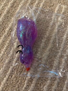 Glitter Purple Squeeze Duck Toy for Kids